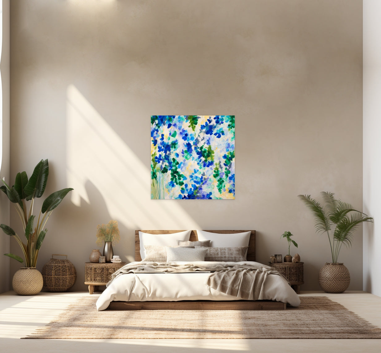 Original Painting: "Bleu Méditerranéen"