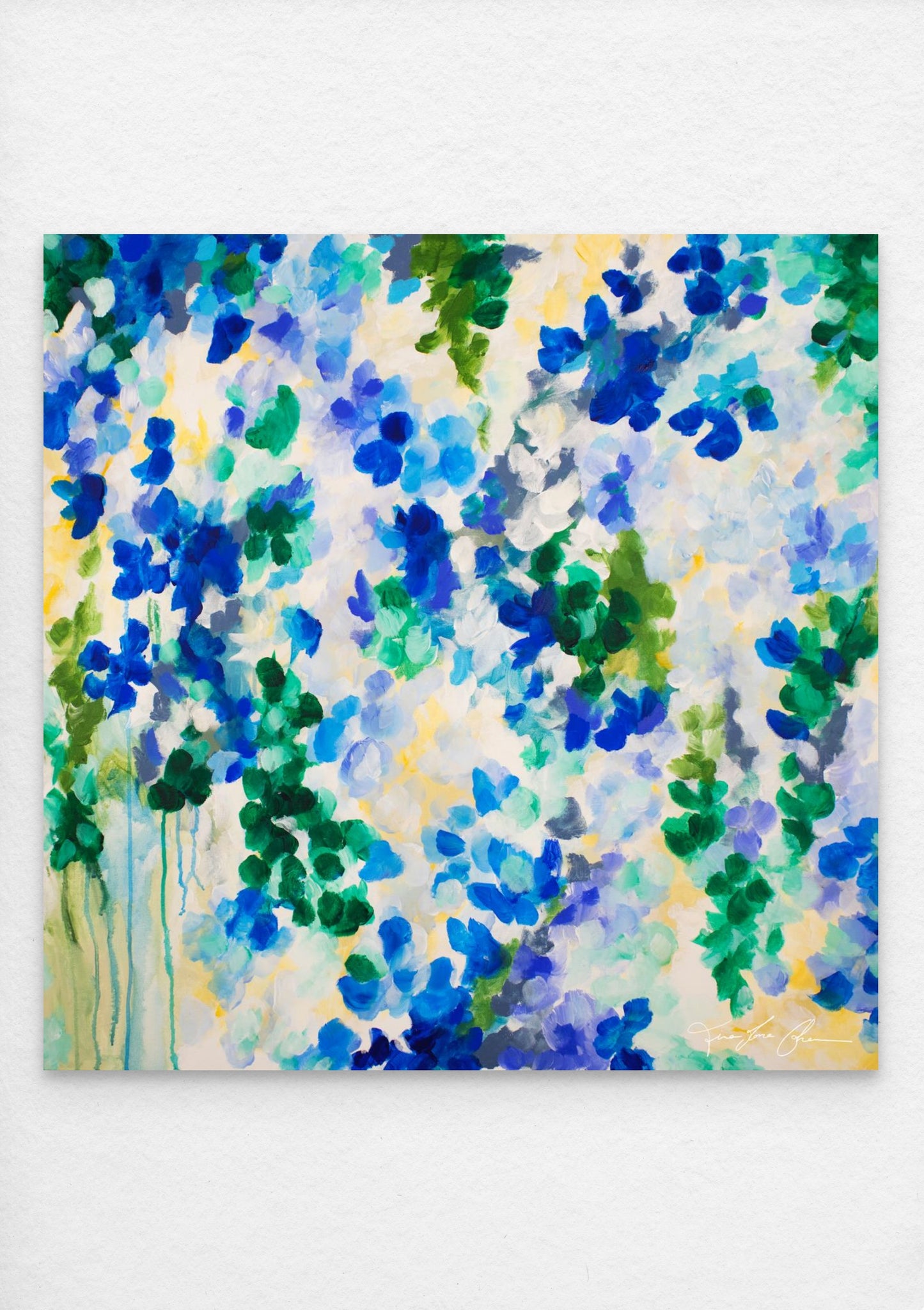 Original Painting: "Bleu Méditerranéen"