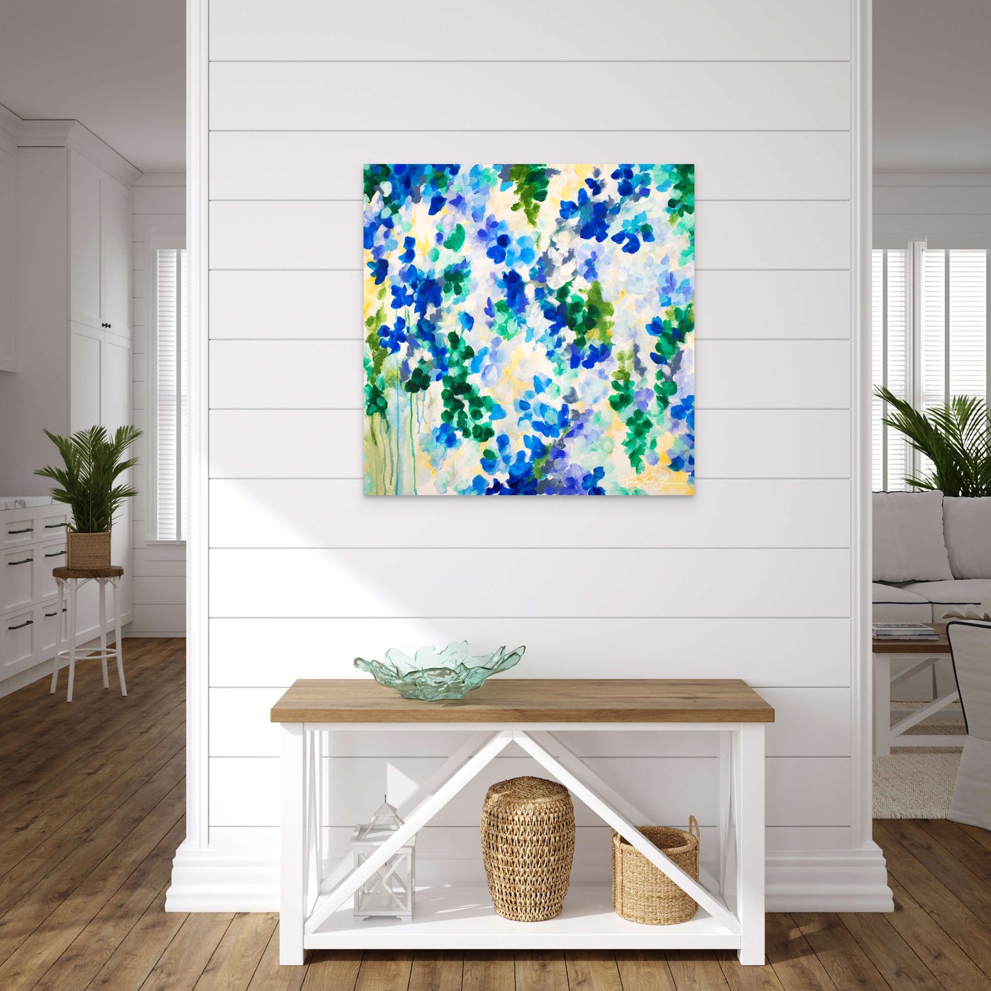 Original Painting: "Bleu Méditerranéen"