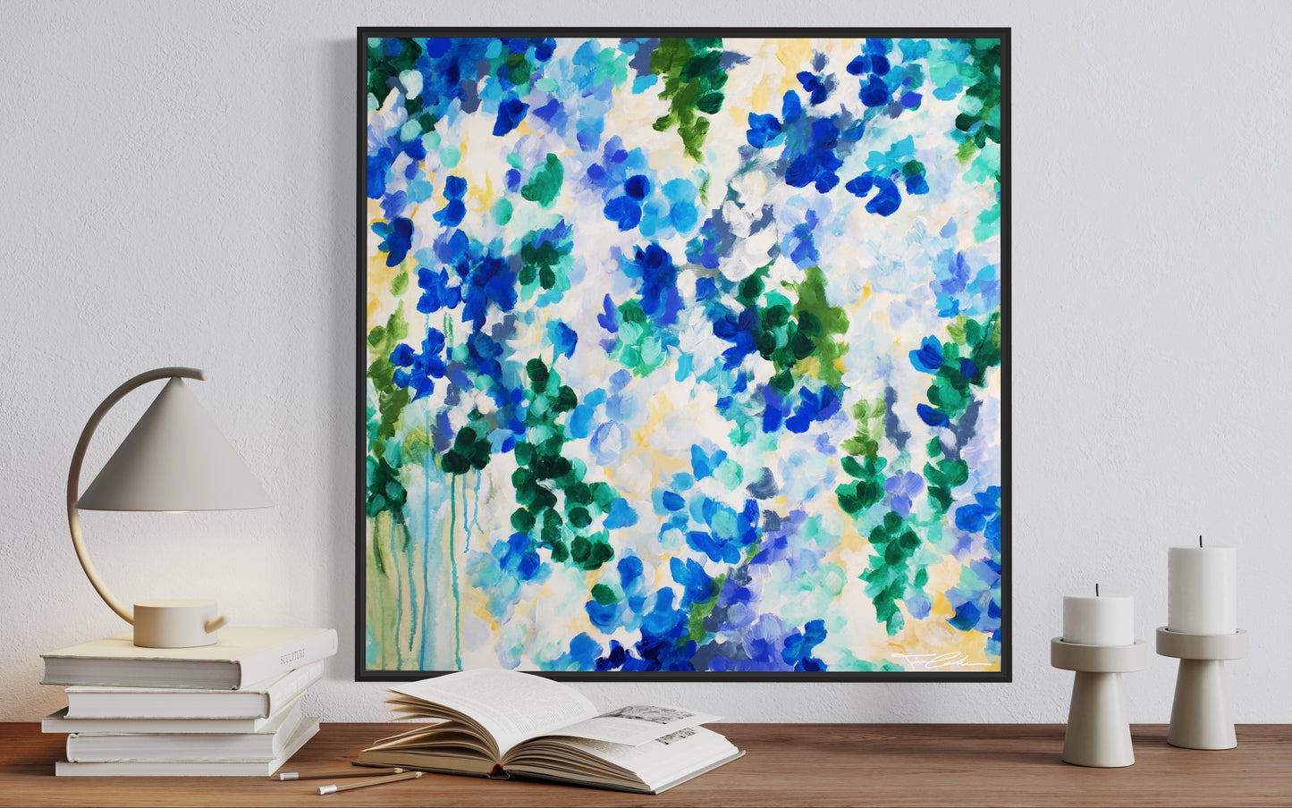 Original Painting: "Bleu Méditerranéen"