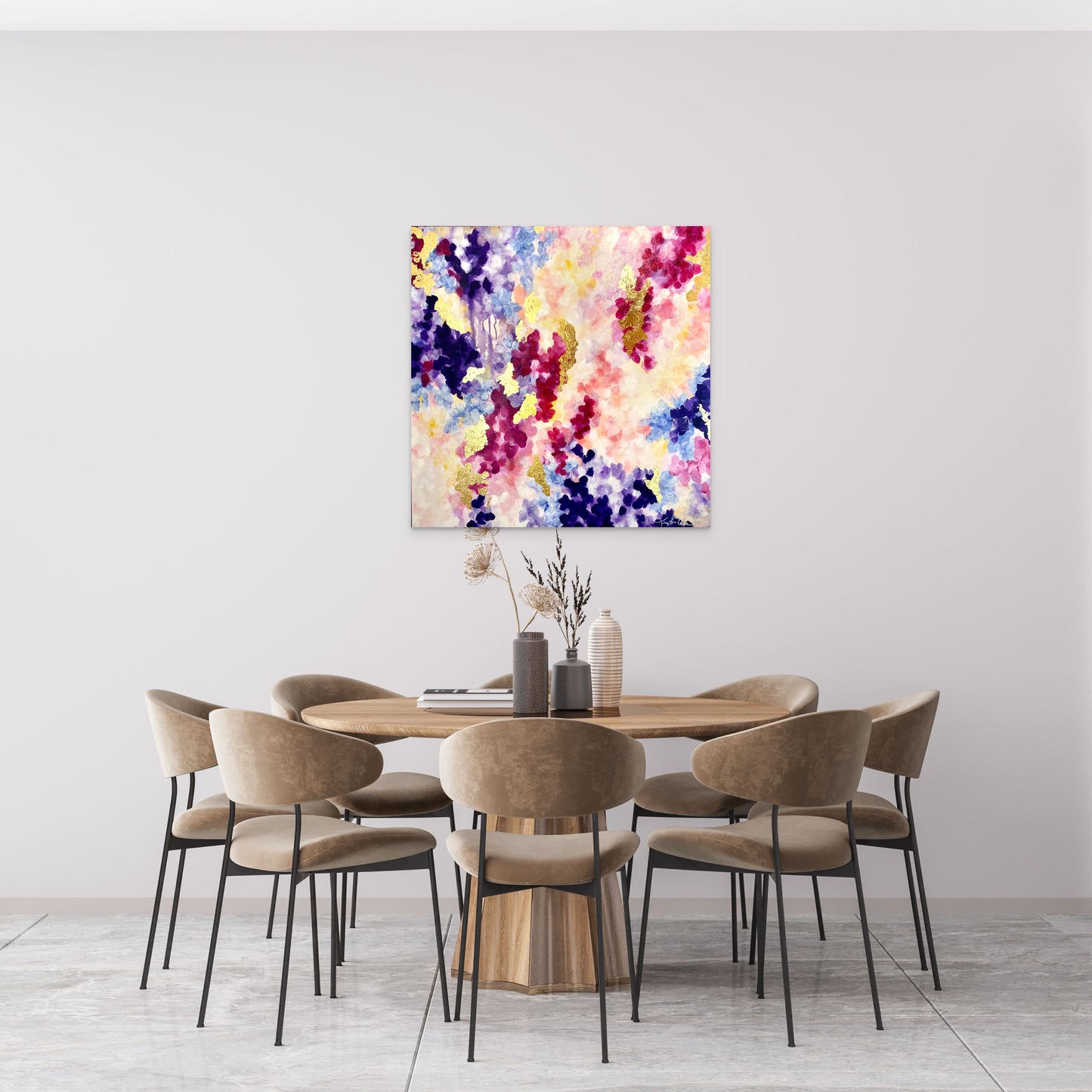 Peinture originale : "Sous les glycines"